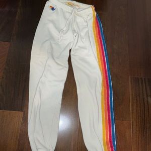 Avaitor nation sweatpants, off white coloring
